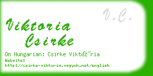 viktoria csirke business card